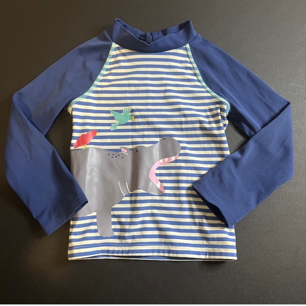 Baby Boden Hippo Rash guard Size 2-3Y